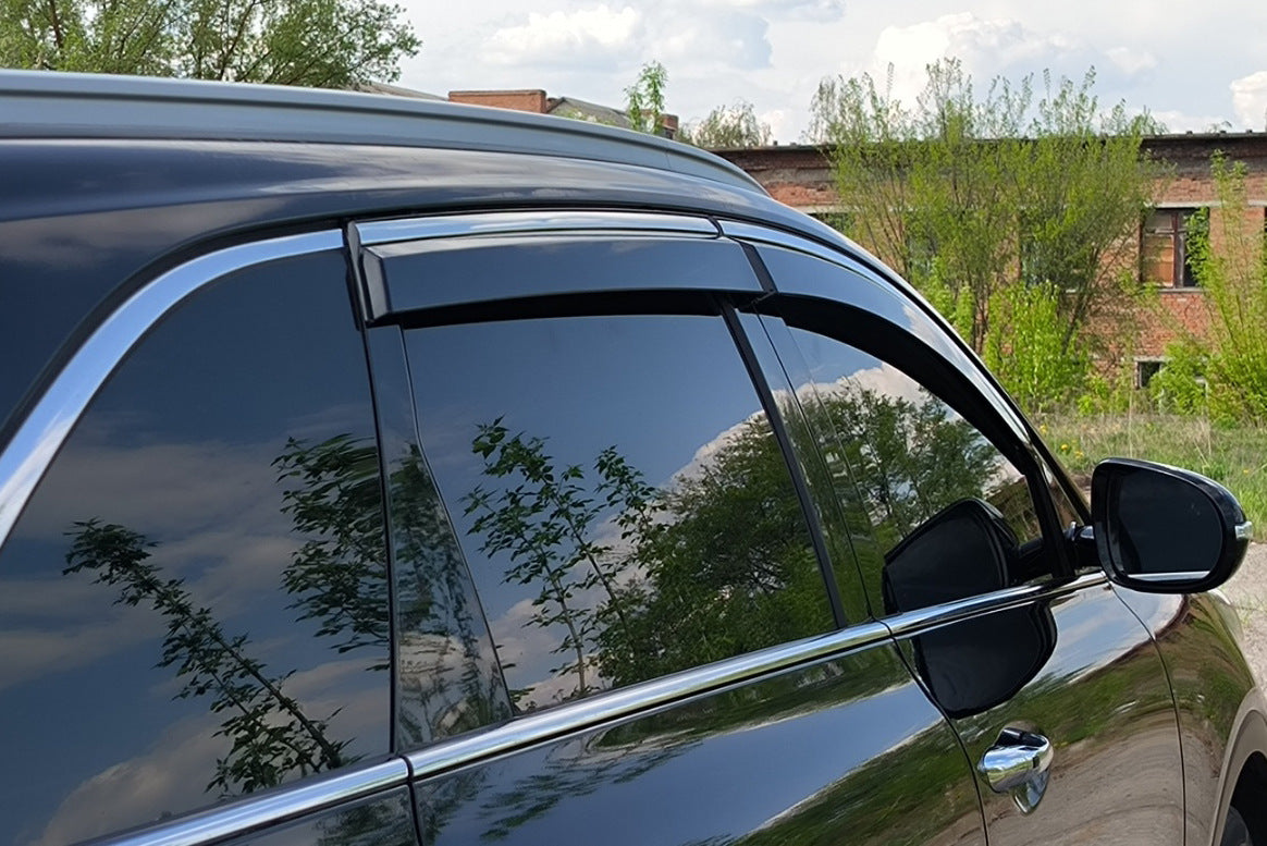 Window Deflectors with Chrome Trim Niken Luxury (4 pcs) for Kia Sorento III UM 2014-2020 - image 3