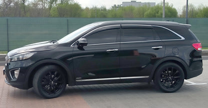 Window Deflectors with Chrome Trim Niken Luxury (4 pcs) for Kia Sorento III UM 2014-2020 - image 4