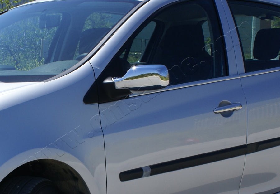 Outer edging of glass (4 pieces, stainless steel) for Renault Clio III 2005-2012 - image 1