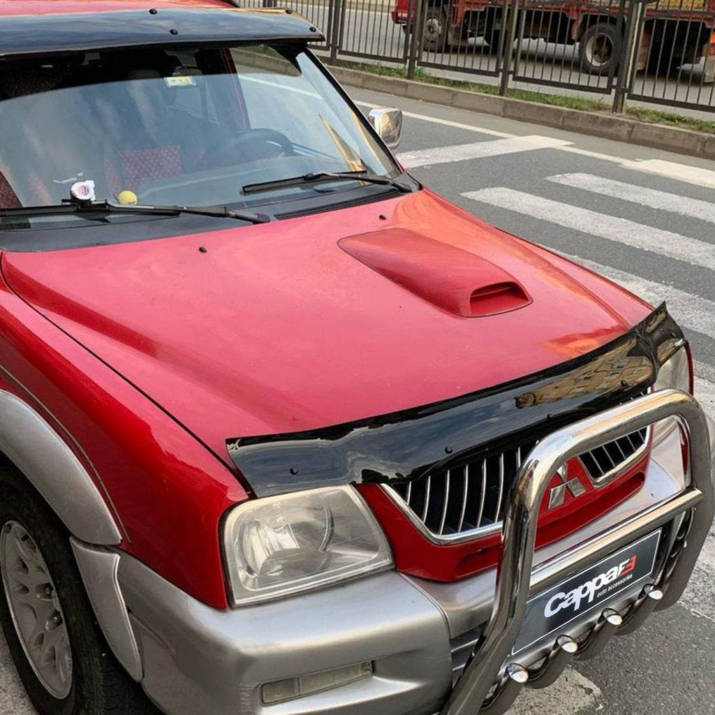 Hood deflector (EuroCap) for Mitsubishi L200 1996-2006 - Reelken Auto
