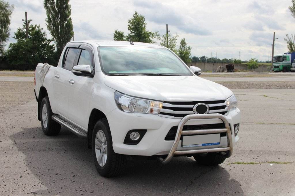 Front protection WT023 (stainless) for Toyota Hilux 2015↗ - Reelken Auto