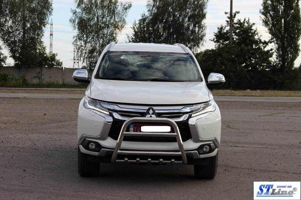 Kengurâtnik WT008 (stainless) for Mitsubishi Pajero Sport 2015↗ - Reelken Auto