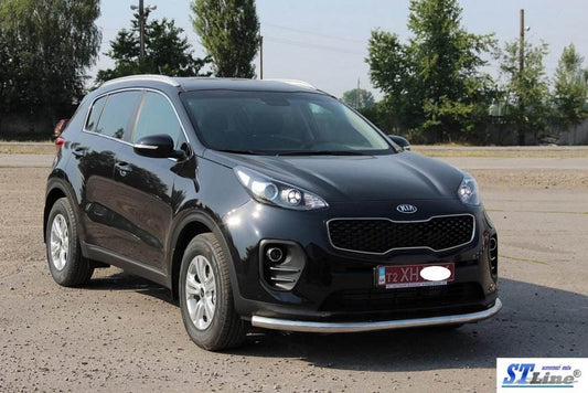 Front protection ST008 (stainless) for Kia Sportage 2015-2021 - Reelken Auto