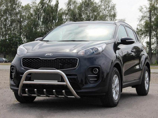 The WT003 bumper guard (stainless) for Kia Sportage 2015-2021 - Reelken Auto