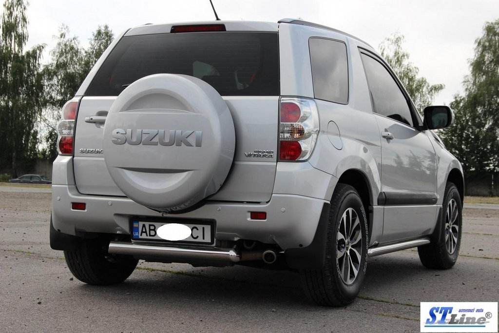Back protection AK002 (stainless) for Suzuki Grand Vitara 2005-2017 - Reelken Auto
