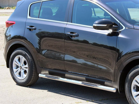 Side Bars BB002 (2 pcs, stainless steel) for Kia Sportage 2015-2021 - image 1