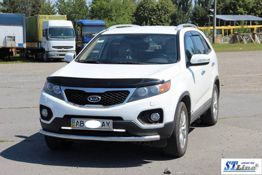 Front protection ST008 (2010-2013, stainless steel.) for Kia Sorento II XM 2009-2014 - Reelken Auto