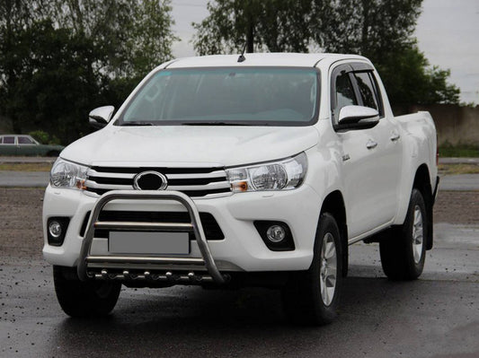 Front Bull Bar QT008 (Stainless Steel) for Toyota Hilux 2015- - image 1