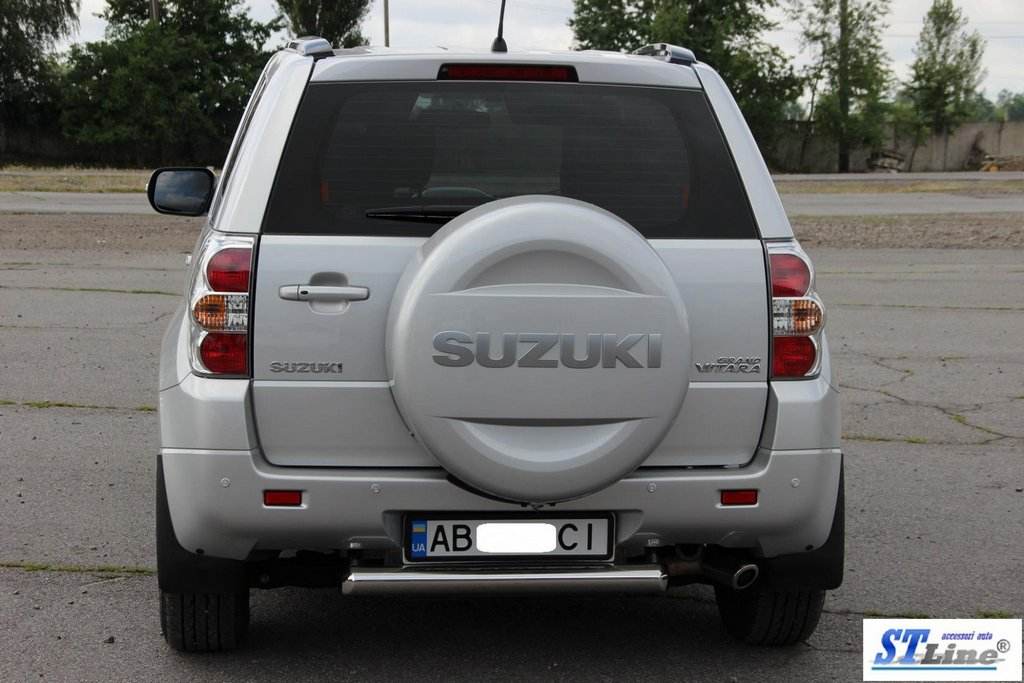 Back protection AK002 (stainless) for Suzuki Grand Vitara 2005-2017 - Reelken Auto