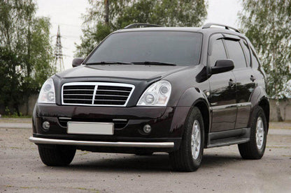 Front protection ST008 (stainless) for SsangYong Rexton I 2001-2017 - Reelken Auto