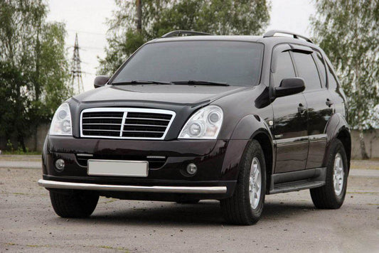 Front protection ST008 (stainless) for SsangYong Rexton I 2001-2017 - Reelken Auto