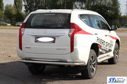 Back protection AK005 (stainless) for Mitsubishi Pajero Sport 2015↗ - Reelken Auto