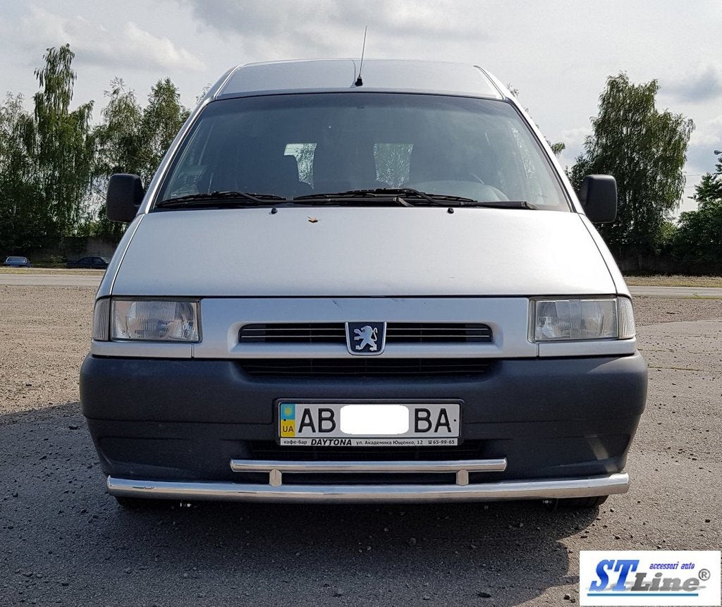 Front protection ST016 (stainless) for Citroen Jumpy 1996-2007 - image 4