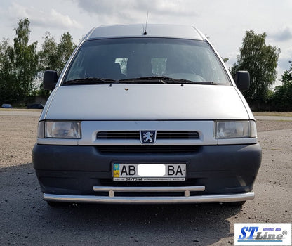 Front protection ST016 (stainless) for Citroen Jumpy 1996-2007 - image 4