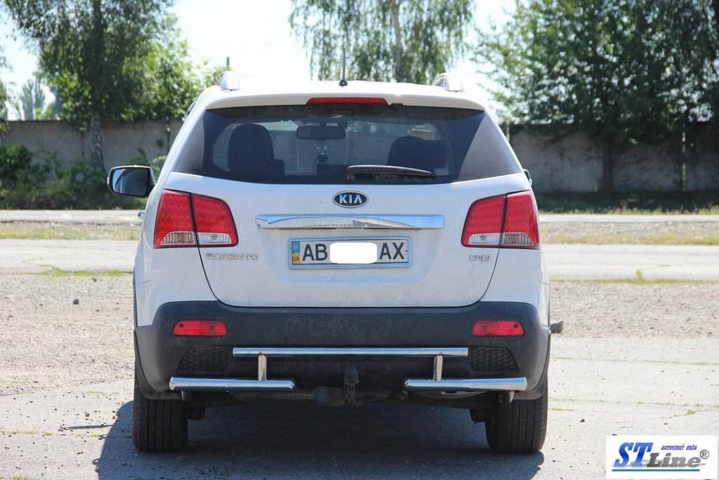 Back arc AK002-2 (stainless) for Kia Sorento II XM 2009-2014 - Reelken Auto