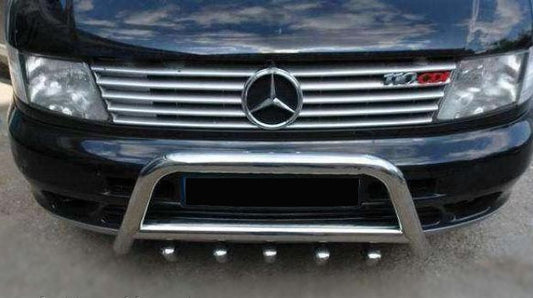 Scuff grille (10 pieces, stainless steel) for Mercedes Vito W638 1996-2003 - image 2