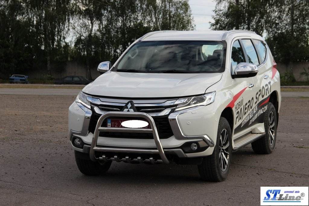 Kengurâtnik WT008 (stainless) for Mitsubishi Pajero Sport 2015↗ - Reelken Auto