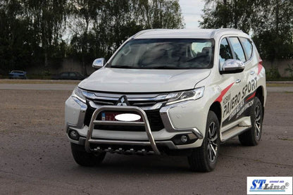 Kengurâtnik WT008 (stainless) for Mitsubishi Pajero Sport 2015↗ - Reelken Auto