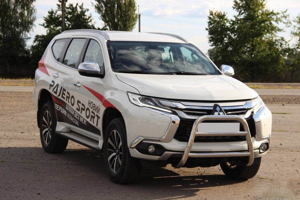 The WT022 bumper guard (stainless) for Mitsubishi Pajero Sport 2015↗ - Reelken Auto
