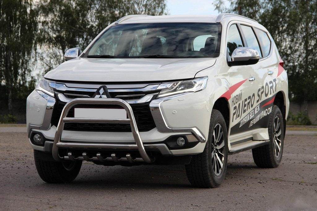 Kengurâtnik WT008 (stainless) for Mitsubishi Pajero Sport 2015↗ - Reelken Auto