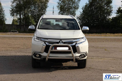 The WT022 bumper guard (stainless) for Mitsubishi Pajero Sport 2015↗ - Reelken Auto