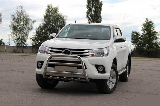 Front protection WT010 (stainless) for Toyota Hilux 2015↗ - Reelken Auto