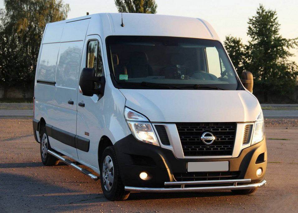 Front protection ST016 (stainless) for Nissan NV400 2010-2024 - Reelken Auto