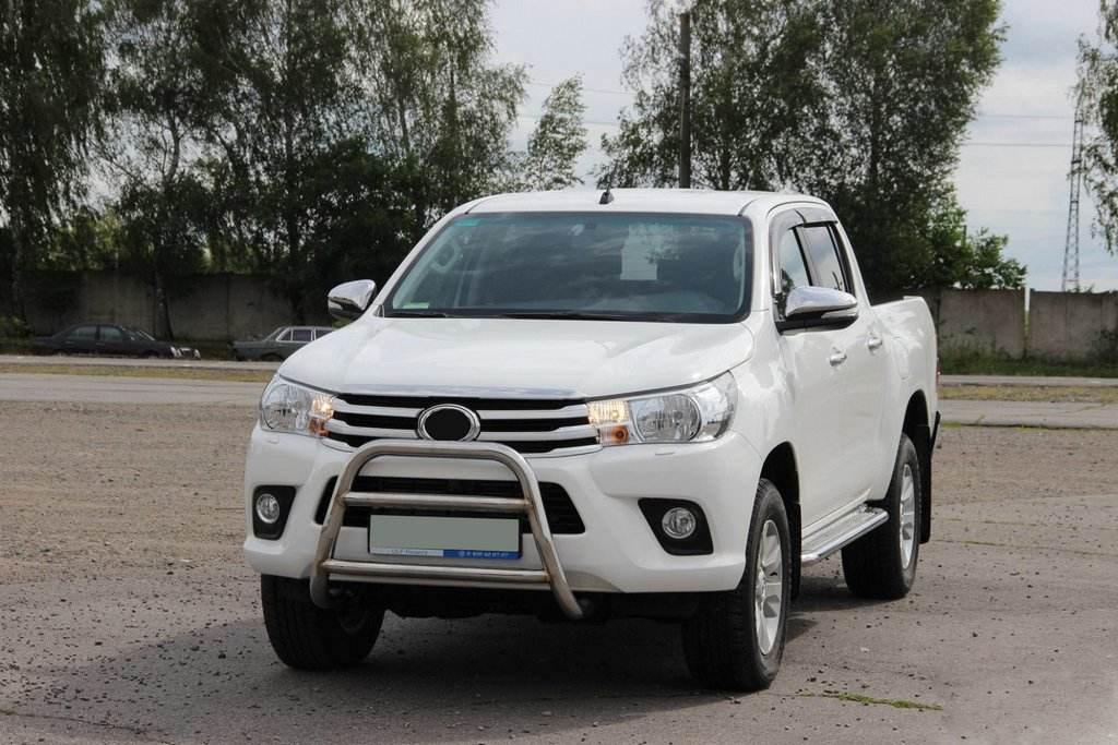 Front protection WT023 (stainless) for Toyota Hilux 2015↗ - Reelken Auto