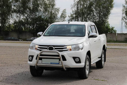 Front protection WT023 (stainless) for Toyota Hilux 2015↗ - Reelken Auto