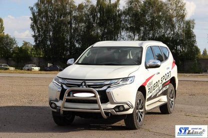 The WT022 bumper guard (stainless) for Mitsubishi Pajero Sport 2015↗ - Reelken Auto