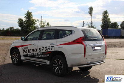 Back protection AK005 (stainless) for Mitsubishi Pajero Sport 2015↗ - Reelken Auto