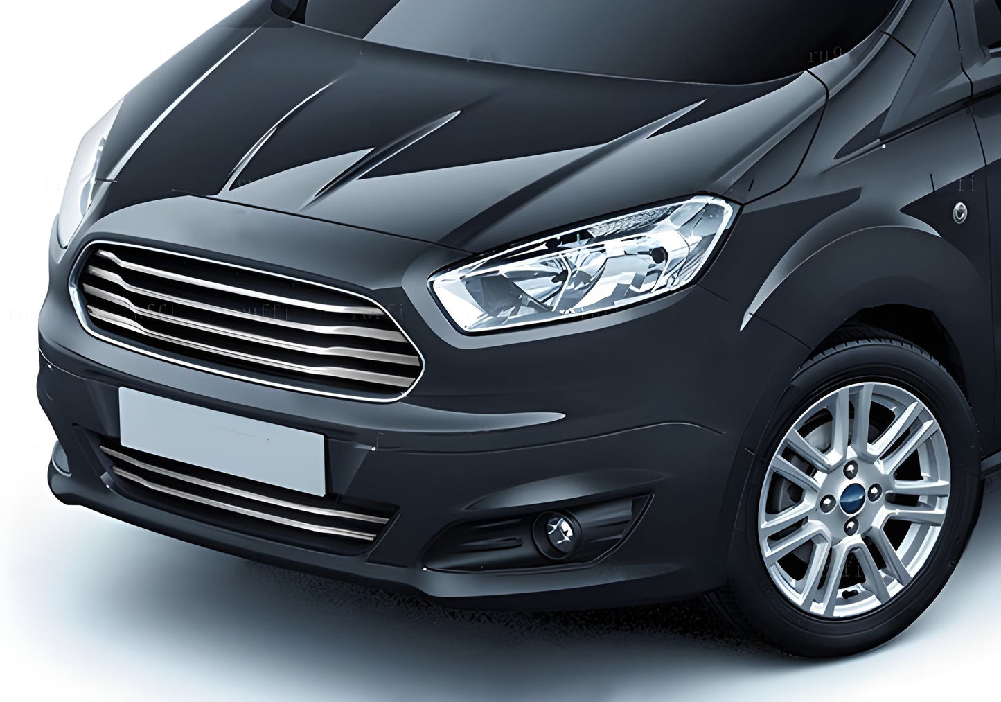 Grille Covers Carmos (2014-2018, 6 pcs, stainless steel) for Ford Courier 2014-2023 - image 1