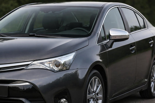 Mirror Covers (2 pcs, Stainless Steel) for Toyota Avensis 2009-2018 - image 1