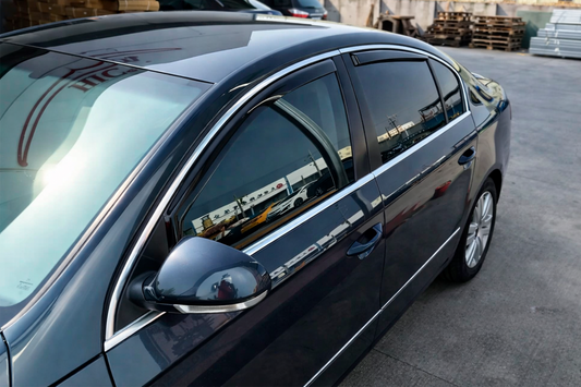 In-Channel Wind Deflectors SD (4 pcs, HIC) for Volkswagen Passat B6 2006-2012 - image 2