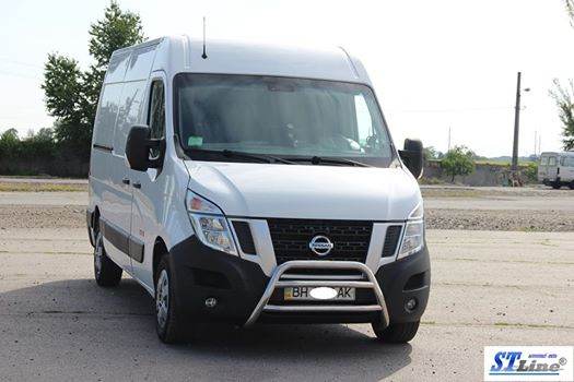 The WT018 bumper guard (stainless) for Opel Movano 2010-2021 - Reelken Auto