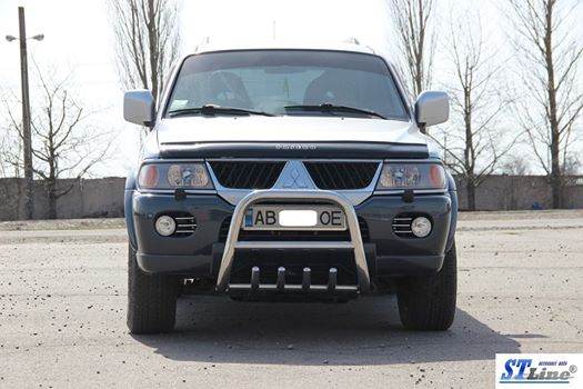 QT006 the bumper guard (stainless) for Mitsubishi Pajero Sport 1996-2007 - Reelken Auto