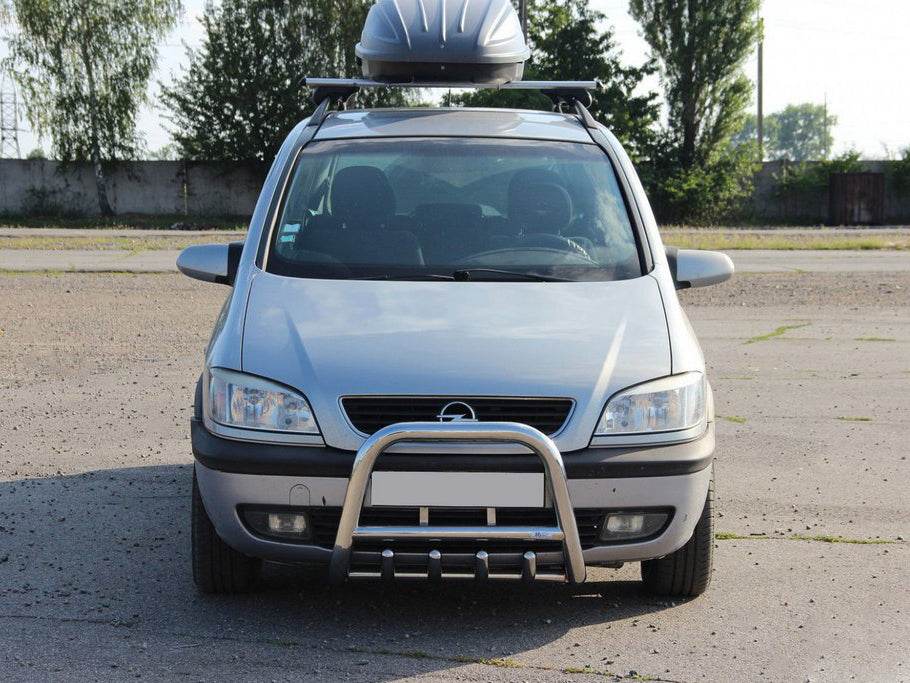 QT006 the bumper guard (stainless) for Opel Zafira A 1998-2005 - Reelken Auto