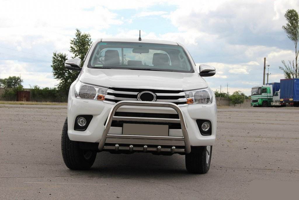 Front protection WT010 (stainless) for Toyota Hilux 2015↗ - Reelken Auto