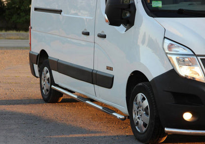 Lateral pipe BB002 (2 PCs., stainless.) for Renault Master 2011-2023 - image 1