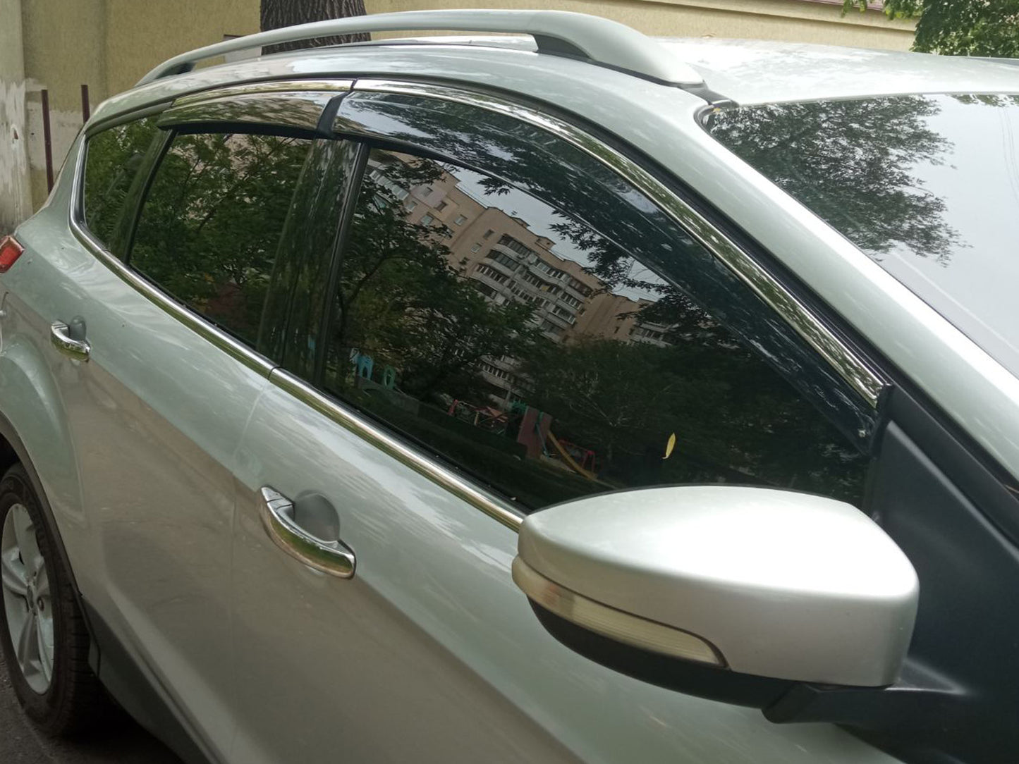 Window Deflectors with Chrome Trim Niken Luxury (4 pcs) for Ford Kuga/Escape 2013-2019 - image 5
