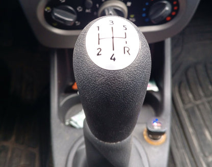 Gear Shift Knob 8200079112 (black with gray) for Renault Logan MCV 2005-2013 - image 1