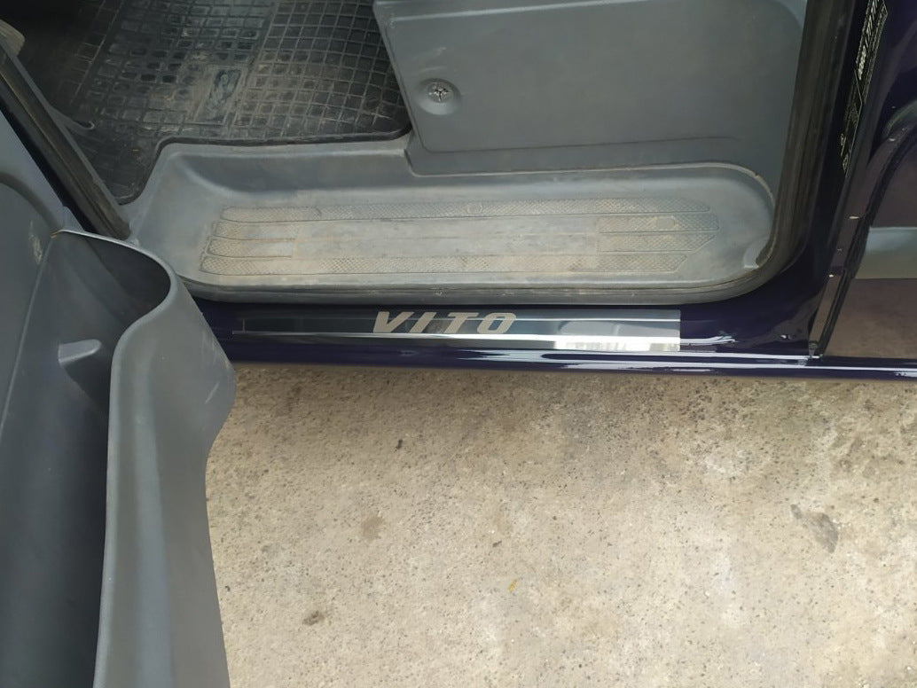 Carmos Door Sill Protectors (2 pcs, Stainless Steel) for Mercedes Vito W639 2004-2014 - image 4