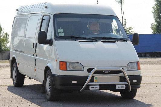 The WT006 bumper guard (stainless) for Ford Transit 1991-2000 - Reelken Auto