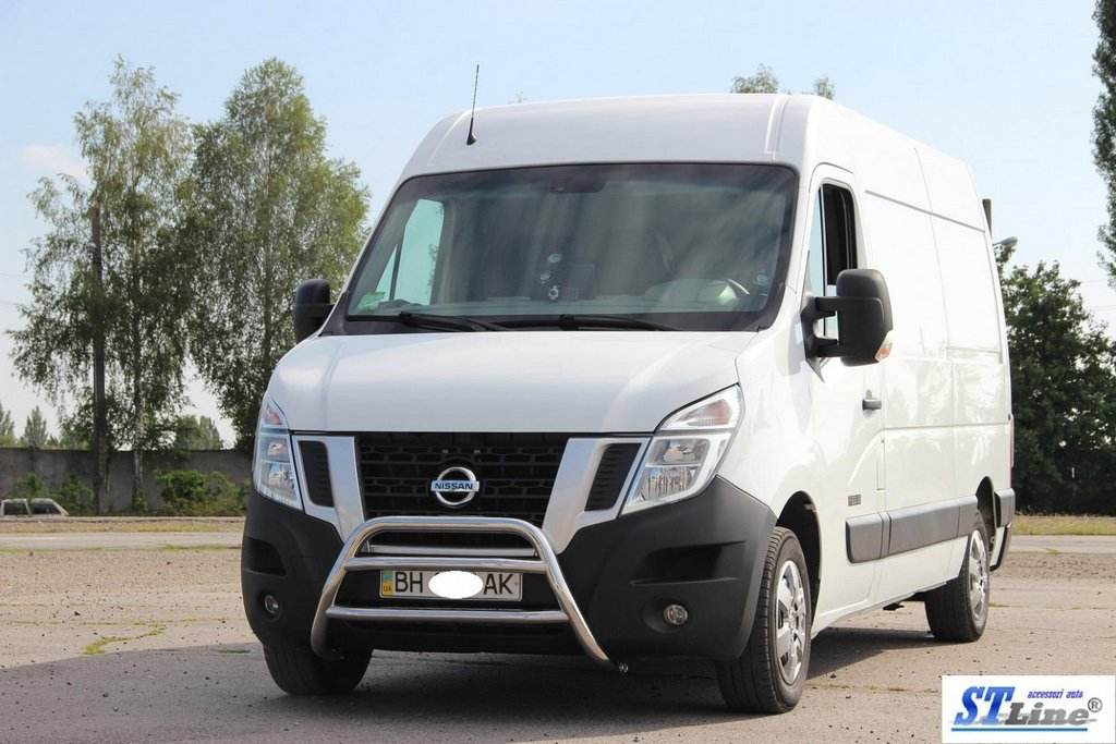 The WT018 bumper guard (stainless) for Opel Movano 2010-2021 - Reelken Auto