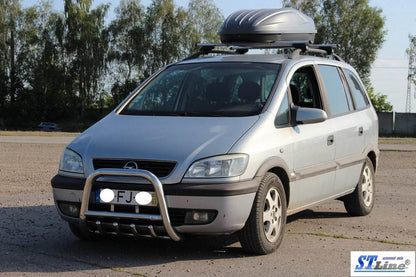 QT006 the bumper guard (stainless) for Opel Zafira A 1998-2005 - Reelken Auto