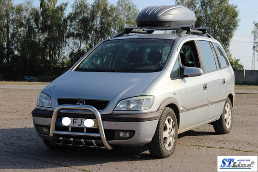 QT006 the bumper guard (stainless) for Opel Zafira A 1998-2005 - Reelken Auto