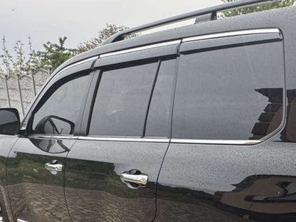 Window Deflectors with Chrome Trim Niken Luxury (2008-2015, 6 pcs) for Lexus LX570/450d 2008-2022 - image 3