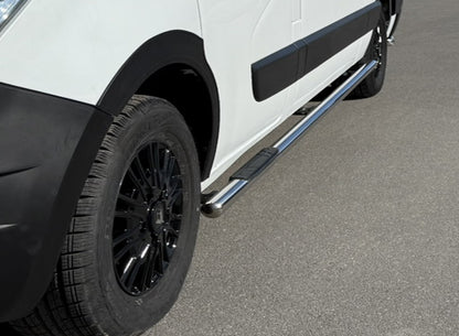 Side Bars BB002 (2 pcs, Stainless Steel) for Renault Master 2011-2023 - image 4