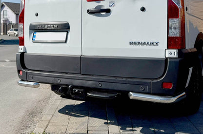 Rear corners AK003 (2 pcs., stainless steel) for Renault Master 2011-2023 - Reelken Auto