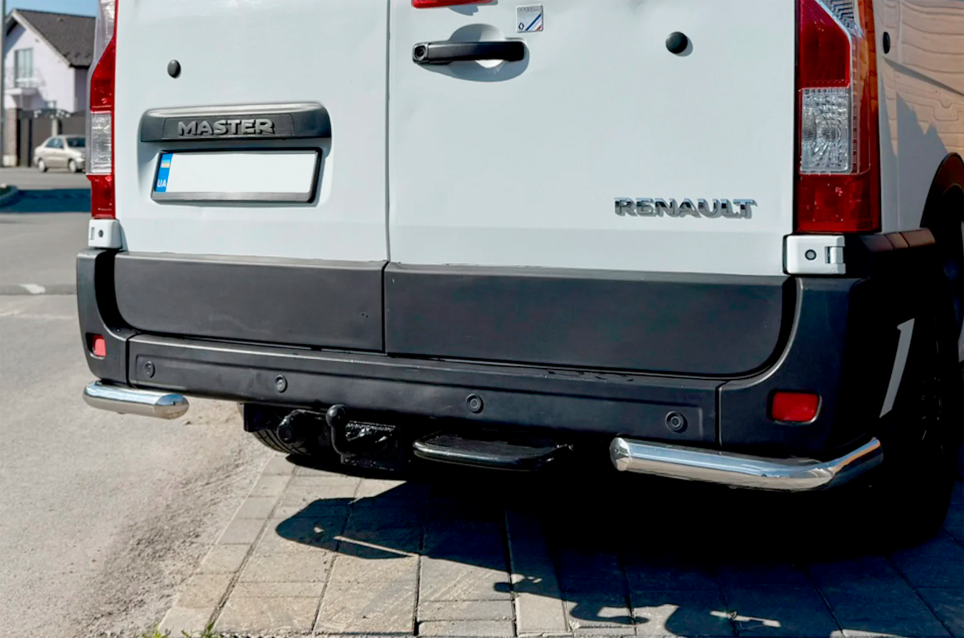 Rear Corner Bars AK003 (2 pcs, stainless steel) for Nissan NV400 2010-2024 - image 4